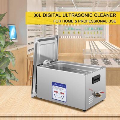 VEVOR Digital Ultrasonic Cleaner 30L Ultrasonic Cleaning Machine 40kHz Sonic Cleaner Machine 316 &amp; 304 Stainless Steel Ultrasonic Cleaner Machine with Heater &amp; Timer for Cleaning Jewelry Glasses Watch