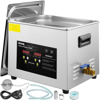 Μηχάνημα καθαρισμού VEVOR 15L Digital Ultrasonic Cleaner Heater Timer 600W 40KHz