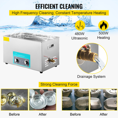 VEVOR Ultrasonic Jewelry Cleaner with Heater Timer για καθαρισμό δαχτυλιδιών γυαλιών