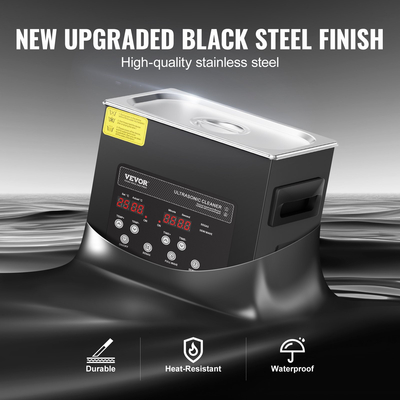 VEVOR Ultrasonic Cleaner 3L Μηχάνημα καθαρισμού με Timer Heater &amp; Basket 120W