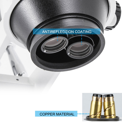 VEVOR 3.5X-90X Simul-Focal Stereo Microscope 360° Swiveling Trinocular Stereo Microscope with Dual Arm Boom