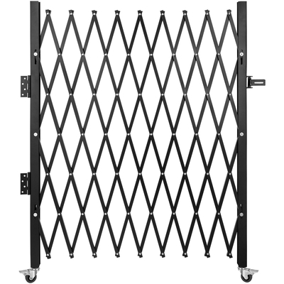 VEVOR Μονή Πτυσσόμενη Πύλη Ασφαλείας, 48&quot; Υ x 71&quot; W Πτυσσόμενη Πύλη Πόρτας, Ατσάλινο Πόρτα Ακορντεόν Ασφαλείας, Ευέλικτη Πτυσσόμενη Πύλη Ασφαλείας, Κυλιόμενη Πύλη Barricade 360°, Πύλη ψαλιδιού ή Πόρτα με Λουκέτο