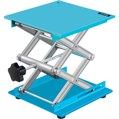 VEVOR Lab Jack Stand, 8&quot; x 8&quot; Aluminium Oxide Lab Lift Jack με 2,4&quot;-12&quot; ρυθμιζόμενο ύψος, ανθεκτικό και σταθερό γρύλο εργαστηρίου, πλατφόρμα Lab Jack με 88LBS/40KG Μεγάλη χωρητικότητα φόρτωσης, μπλε
