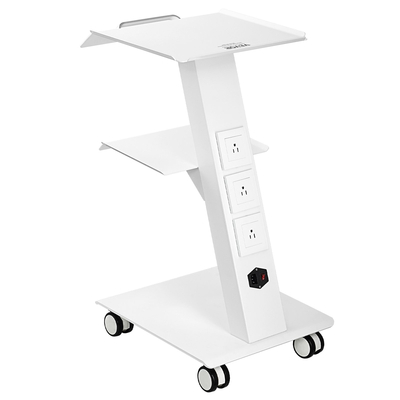 VEVOR Καρότσι Τρόλεϊ Dental Lab Κινητό τροχαίο καρότσι σερβιρίσματος 3 στρώσεων με υποδοχή