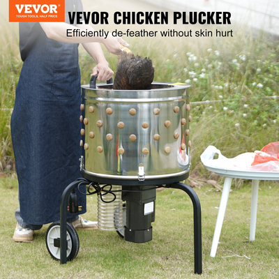 VEVOR Chicken Plucker Machine Feather Plucker Τύμπανο από ανοξείδωτο χάλυβα κινητήρας 280rpm