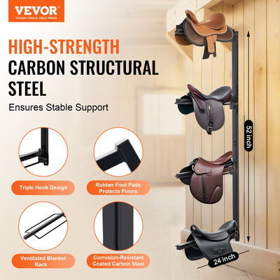 Βάση σέλας VEVOR τοίχου Βάση σέλας τεσσάρων επιπέδων Δυτικής &amp; Αγγλικής βάσης