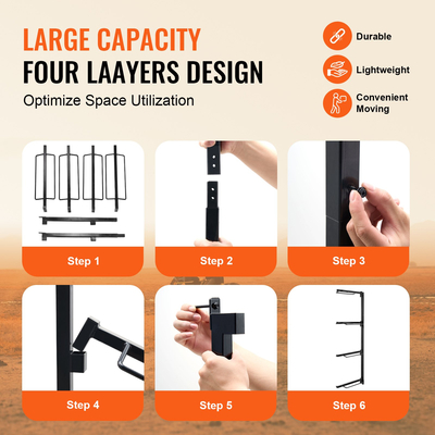 Βάση σέλας VEVOR τοίχου Βάση σέλας τεσσάρων επιπέδων Δυτικής &amp; Αγγλικής βάσης