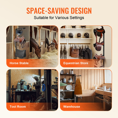 Βάση σέλας VEVOR τοίχου Βάση σέλας τεσσάρων επιπέδων Δυτικής &amp; Αγγλικής βάσης