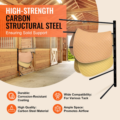 Βάση σέλας VEVOR Επίτοιχη βάση σέλας Six Tiers English &amp; Western Horse Saddle