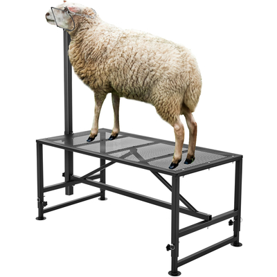 Βάση VEVOR Livestock Stand κοπής κατσίκας 21&quot;-33&quot; Ύψος 51x23 σε επιτραπέζιο μαύρο