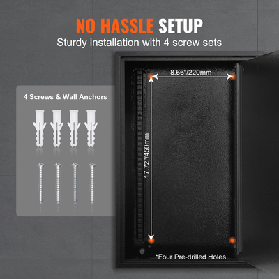 Κουτί κλειδαριάς ντουλαπιού VEVOR 200 κλειδιών με ρυθμιζόμενα ράφια και πολύχρωμες ετικέτες πλήκτρων