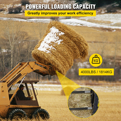 Hay Spears Bale Spikes 2 Black Hay Bale Spears 49&quot; Χωρητικότητα 4000 lbs 1 3/4&quot; Διάμετρος.