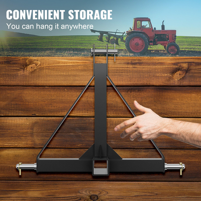 VEVOR 3 Point Hitch Receiver, 3 Point 2&quot; Receiver Trailer Hitch Κατηγορία 1 Προσαρμογέας ράβδου ρυμούλκησης τρακτέρ με καρφίτσες, Συμβατό με Kubota, Mahindra, Ford, Yanmar, John Deere, Massey Ferguson