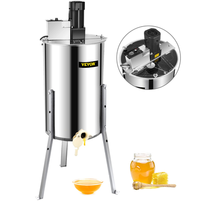 VEVOR 3 Frame Electric Honey Extractor Separator Ανοξείδωτο ατσάλι Bee Extractor Ανοξείδωτο ατσάλι Honeycomb Spinner μανιβέλα μελισσοκομική εξαγωγή φυγοκεντρικός εξοπλισμός