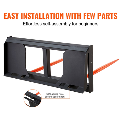 Δόξα σανού, Δοχεία δεμάτων 3000Ικανότητα φόρτωσης, Προσάρτημα ελκυστήρων φορτωτών ολίσθησης 2Δόντια, Γρήγορη σύνδεση πιρούνια καρφιών