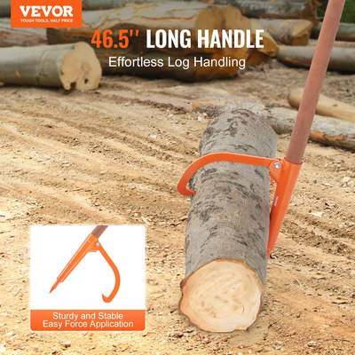 VEVOR Log Peavey 46.5 σε ξύλινη λαβή ανυψωτικό κορμών Max 18 σε κύλινδρο κορμού ανοίγματος