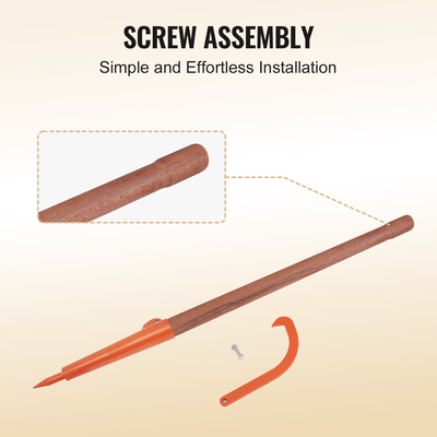 VEVOR Log Peavey 46.5 σε ξύλινη λαβή ανυψωτικό κορμών Max 18 σε κύλινδρο κορμού ανοίγματος