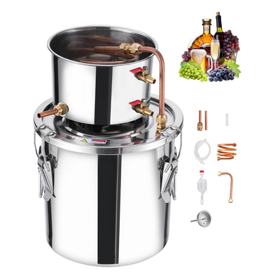VEVOR Moonshine Still 3 Gal Water Alcohol Distiller Kit ζυθοποιίας από ανοξείδωτο χάλυβα