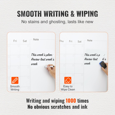 Λευκός πίνακας VEVOR Calendar, 36 x 24 ίντσες Magnetic Dry Erase Calendar Board, Monthly Planner Whiteboard για τοίχο, 1 Magnetic Erase &amp; 2 Dry Erase Marker &amp; Mobile Tray for Restaurant Office Home School