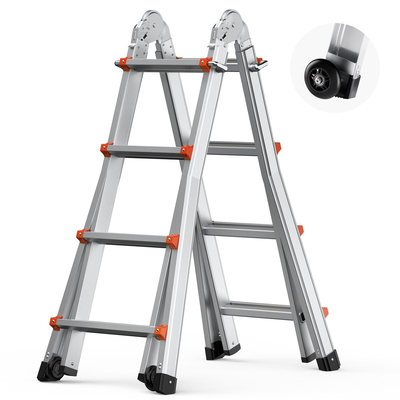 VEVOR Telescoping Ladder A Frame 13 FT Extension Multi-Function for Homework
