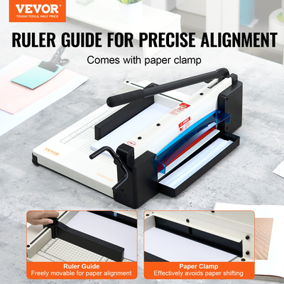 VEVOR Paper Cutter 12&quot; A4 Guillotine Paper Trimmer 400 Sheet Capacity Metal Base