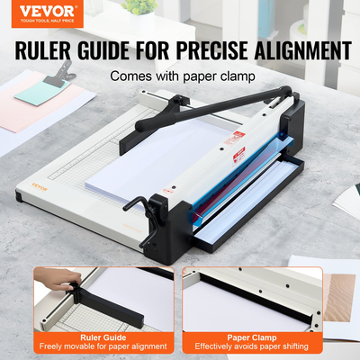 VEVOR Paper Cutter 17&quot; A3 Guillotine Paper Trimmer 400 Sheet Capacity Metal Base