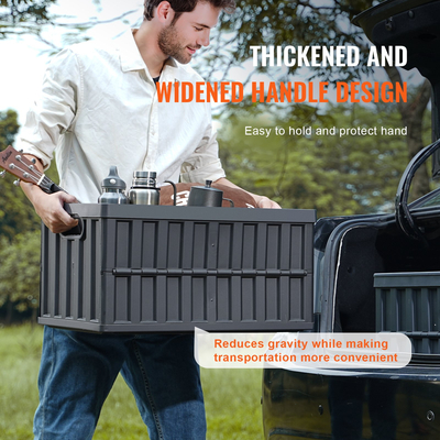 Πτυσσόμενοι κάδοι αποθήκευσης VEVOR με καπάκια, πακέτα 65 λίτρων, πτυσσόμενα πλαστικά στοιβαζόμενα βοηθητικά κιβώτια με λαβές, μεγάλα δοχεία βαρέως τύπου για ρούχα, παιχνίδια, βιβλία, σνακ, παπούτσια και οργάνωση παντοπωλείου