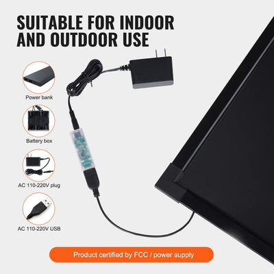 VEVOR LED Πίνακας γραφής μηνυμάτων 16&quot;x12&quot; Φωτιζόμενος διαγραφόμενος φωτισμένος πίνακας κιμωλίας