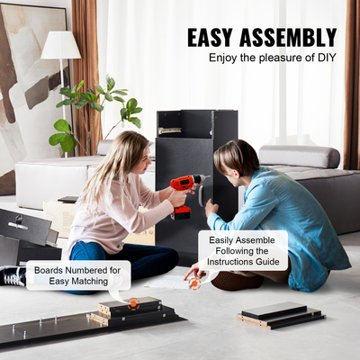 Ντουλάπα αποθήκευσης VEVOR Salon, Επιτοίχιο Κομμωτήριο Κομμωτηρίου για Hair Stylist, Σετ κομμωτηρίου κομμωτηρίου, με 3 μανίκια, έναν καθρέφτη, ντουλάπι διπλής πόρτας και ένα συρτάρι, μαύρο