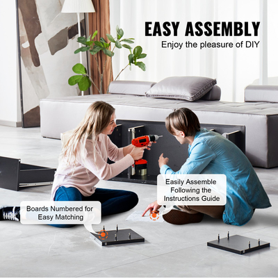 Σταθμός styling τοίχου VEVOR, Τραπέζι κουρείου με 3 θήκες για στεγνωτήρα μαλλιών, ένα συρτάρι που κλειδώνει, εξοπλισμός ινστιτούτου ομορφιάς για SPA, κουρείο, σπίτι &amp; μπάνιο, μαύρο