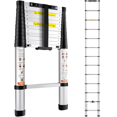 VEVOR Telescoping Ladder Aluminium Extension Step 12,5 ft Φορητό πολλαπλών χρήσεων