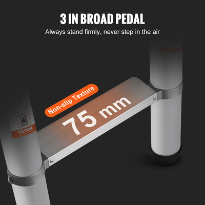 VEVOR Telescoping Ladder Aluminium Extension Step 18,5 ft Φορητό πολλαπλών χρήσεων