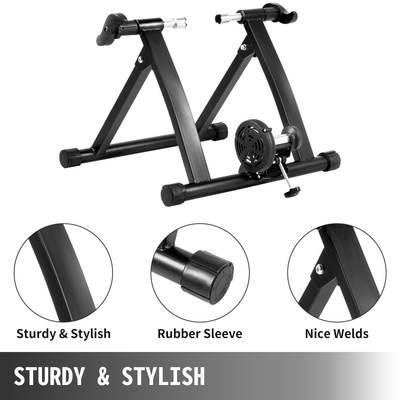 VEVOR Bike Magnetic Turbo Trainer Home Trainer Bike Trainer Stand με αναδιπλούμενο τροχό μείωσης θορύβου Ρυθμιζόμενος ρυθμιζόμενος εσωτερικός χώρος Mountain &amp; Road Bicycles Fixed Gear Trainer 26&quot; - 28&quot;, 700C Τροχοί