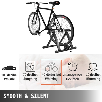 VEVOR Bike Magnetic Turbo Trainer Home Trainer Bike Trainer Stand με αναδιπλούμενο τροχό μείωσης θορύβου Ρυθμιζόμενος ρυθμιζόμενος εσωτερικός χώρος Mountain &amp; Road Bicycles Fixed Gear Trainer 26&quot; - 28&quot;, 700C Τροχοί