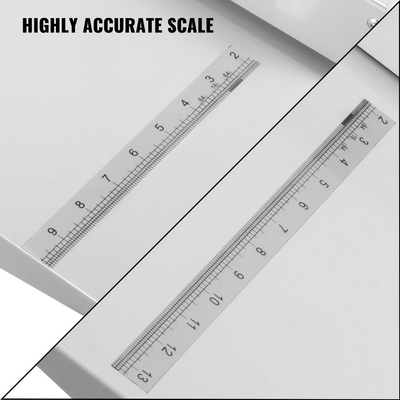 VEVOR 18&quot; Χειροκίνητο μηχάνημα τσάκισης χαρτιού βαθμολόγησης 460mm Μηχανή διπλώματος χαρτιού Βαρέα φόρτιση μεταλλικό χαρτί τσακιστή καρτών με 2 μπλοκ