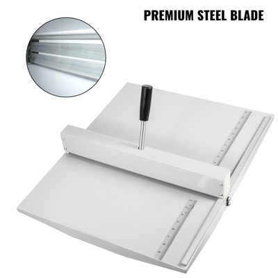 VEVOR 18&quot; Χειροκίνητο μηχάνημα τσάκισης χαρτιού βαθμολόγησης 460mm Μηχανή διπλώματος χαρτιού Βαρέα φόρτιση μεταλλικό χαρτί τσακιστή καρτών με 2 μπλοκ