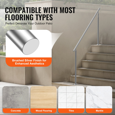 VEVOR 70,9 in/180cm κουπαστές για υπαίθρια σκαλοπάτια Σκάλα Seniors Βεράντα