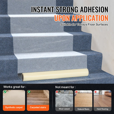 VEVOR Προστατευτική μεμβράνη χαλιού 24&quot; x 100&quot; Αυτοκόλλητο προστατευτικό χαλιού αυτοκινήτου PE