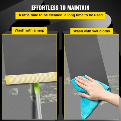 VEVOR Dance Floor, 6,6x3,9ft Dance Floor Roll, πάχος 0,06in PVC Vinyl Dance Floor, Μαύρη/Γκρι αναστρέψιμη φορητή πίστα χορού, Αντιολισθητικό δάπεδο χορού, πίστα μπαλέτου για τζαζ, ποπ, λυρικό στυλ