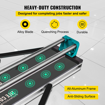 Διπλές ράγες κοπής κεραμιδιών βραχίονες Χειρωνακτικός κόπτης κεραμιδιών 3/5 στο καπάκι με/ακριβή εργαλεία κοπτών κεραμιδιών λέιζερ για την κοπή ακριβείας