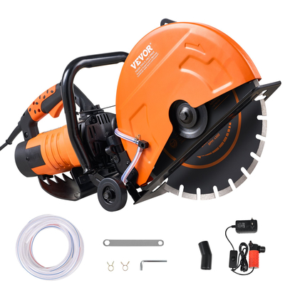 VEVOR 14&#039;&#039; ηλεκτρικό πριόνι σκυροδέματος υγρό/στεγνό πριόνι με αντλία νερού και λεπίδα