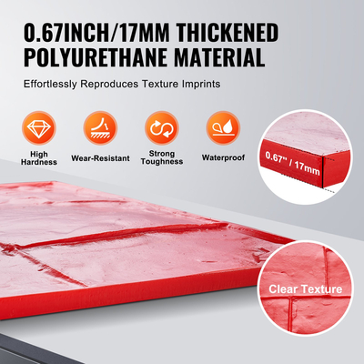 VEVOR Concrete Stamps Mat 24 x 24 σε καλούπια για σφραγίδες πολυουρεθάνης με υφή