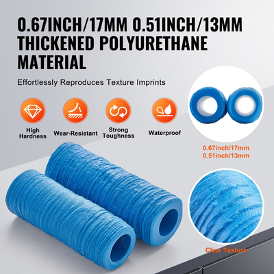 Σφραγίδες από σκυρόδεμα VEVOR 8-1/2 x 3 in &amp; 7-1/2 x 2 σε ρολό χαλάκι σφραγίδας πολυουρεθάνης