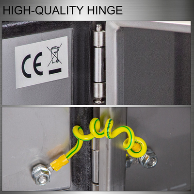 VEVOR NEMA περίβλημα από ανοξείδωτο ατσάλι, Ηλεκτρικό κουτί από χάλυβα NEMA 4X 12 x 12 x 8&#039;&#039;, αδιάβροχο και ανθεκτικό στη σκόνη IP66, Ηλεκτρικό κουτί σύνδεσης εξωτερικού/εσωτερικού χώρου, με πλάκα τοποθέτησης