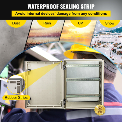 Ηλεκτρικό κιβώτιο περιβλημάτων φίμπεργκλας 19.7 x 15.7 Χ7.9&quot; Βάση τοίχου