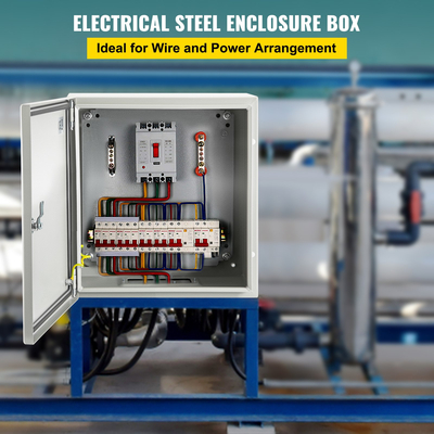 VEVOR NEMA Steel περίβλημα, 8 x 8 x 6 \&#039;\&#039; NEMA 4X Steel Electrical Box, IP66 Waterproof &amp; Dustproof, Outdoor / Indoor Electrical Junction Box