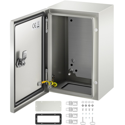 Ατσάλινο περίβλημα VEVOR NEMA, 12 x 8 x 6 \&#039;\&#039; NEMA 4X Steel Electrical Box, IP66 Waterproof &amp; Dustproof, Ηλεκτρικό κουτί σύνδεσης εξωτερικού/εσωτερικού χώρου, με πλάκα τοποθέτησης