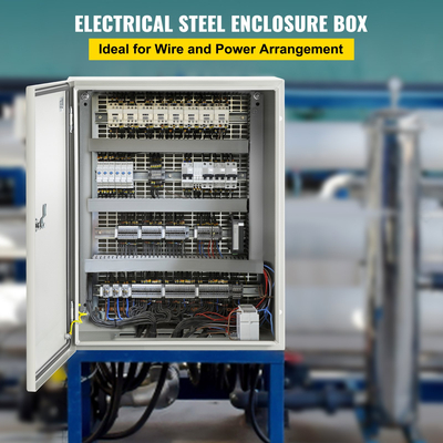 Ατσάλινο περίβλημα VEVOR NEMA, 20 x 16 x 6 \&#039;\&#039; NEMA 4X Steel Electrical Box, IP66 Waterproof &amp; Dustproof, Ηλεκτρικό κουτί σύνδεσης εξωτερικού/εσωτερικού χώρου, με πλάκα τοποθέτησης