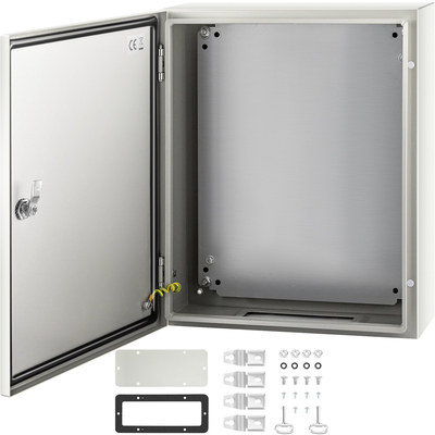 Ατσάλινο περίβλημα VEVOR NEMA, 20 x 16 x 6 \&#039;\&#039; NEMA 4X Steel Electrical Box, IP66 Waterproof &amp; Dustproof, Ηλεκτρικό κουτί σύνδεσης εξωτερικού/εσωτερικού χώρου, με πλάκα τοποθέτησης
