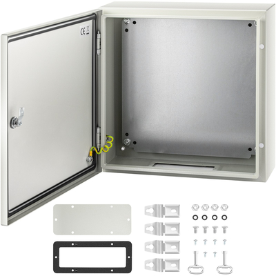 Ατσάλινο περίβλημα VEVOR NEMA, 20 x 20 x 6\&#039;\&#039; NEMA 4X Steel Electrical Box, IP66 Waterproof &amp; Dustproof, Ηλεκτρικό κουτί σύνδεσης εξωτερικού/εσωτερικού χώρου, με πλάκα τοποθέτησης
